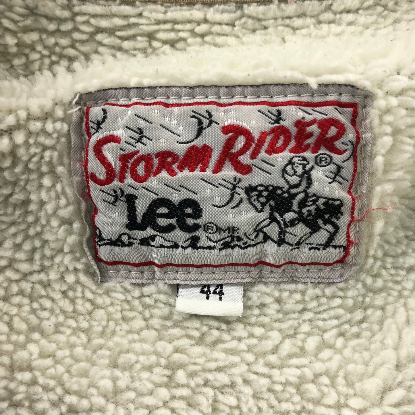 Vintage Lee Storm Rider Sherpa Lined Denim Button Jacket L