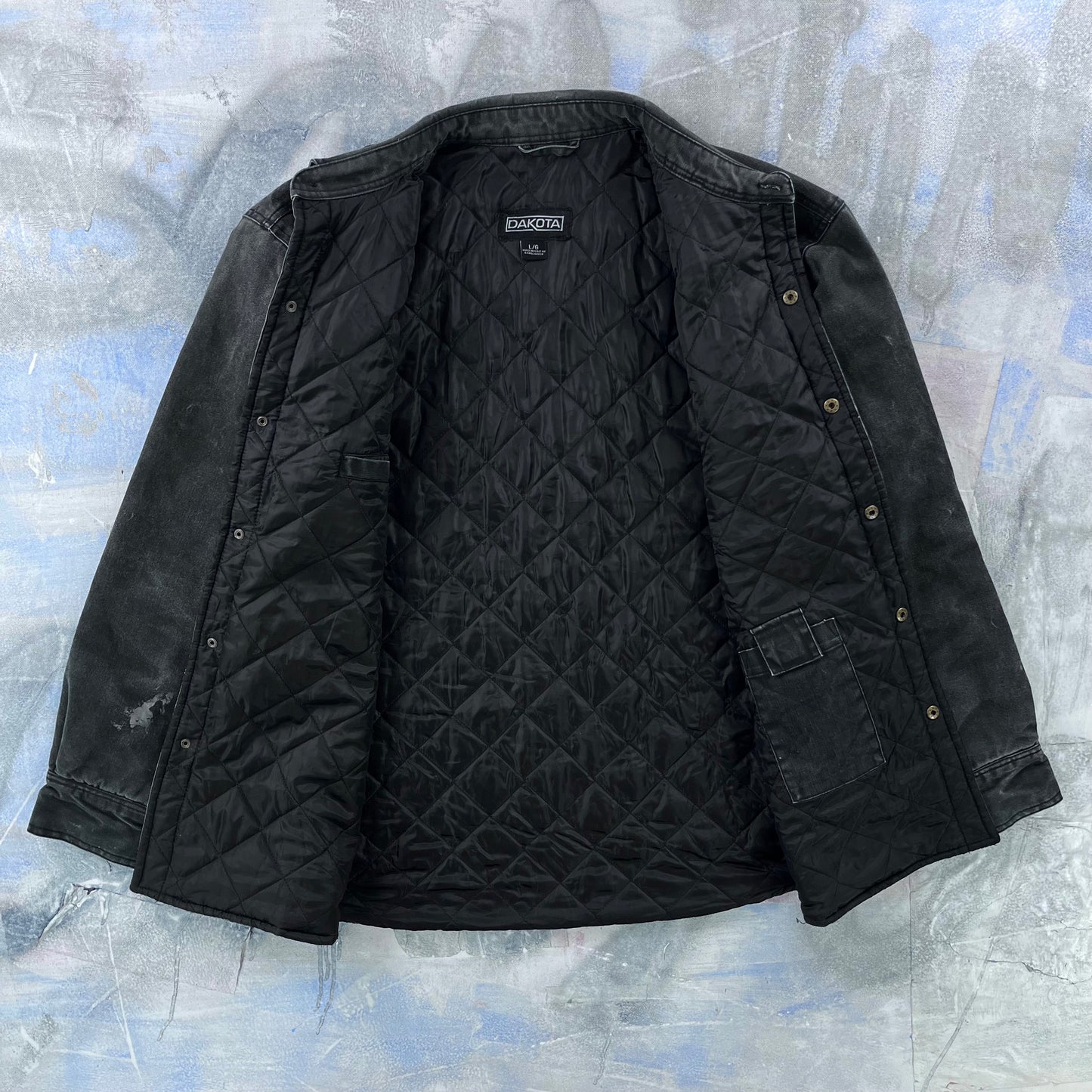 Vintage Dakota Workwear Quilted Lined Button Jacket L