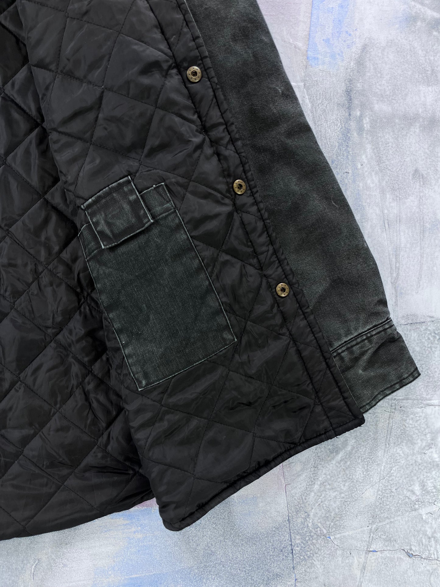 Vintage Dakota Workwear Quilted Lined Button Jacket L