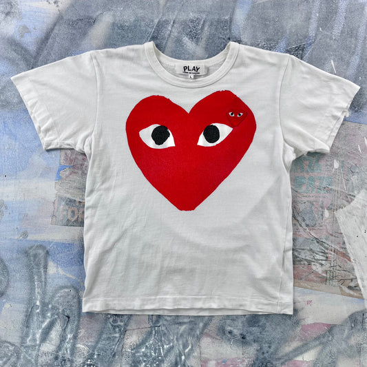 Comme des Garcons Play Heart Patch T Shirt L