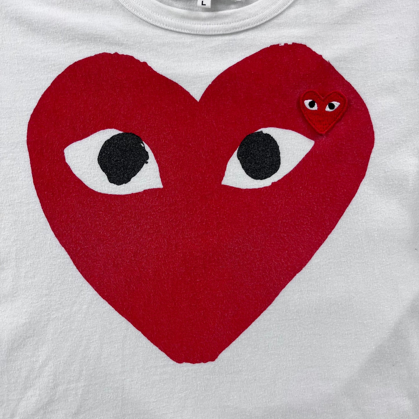 Comme des Garcons Play Heart Patch T Shirt L