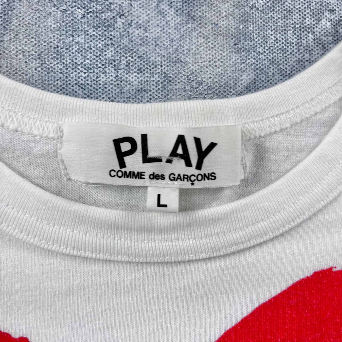 Comme des Garcons Play Heart Patch T Shirt L