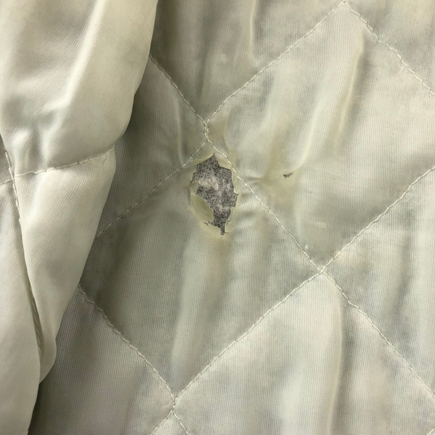 Vintage Derori Auckland New Zealand Quilted Lined Satin Bomber Button Jacket L