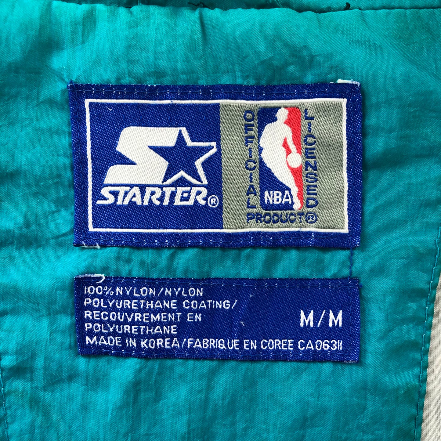 Vintage 90s Starter NBA Vancouver Grizzlies Windbreaker Zip Jacket M