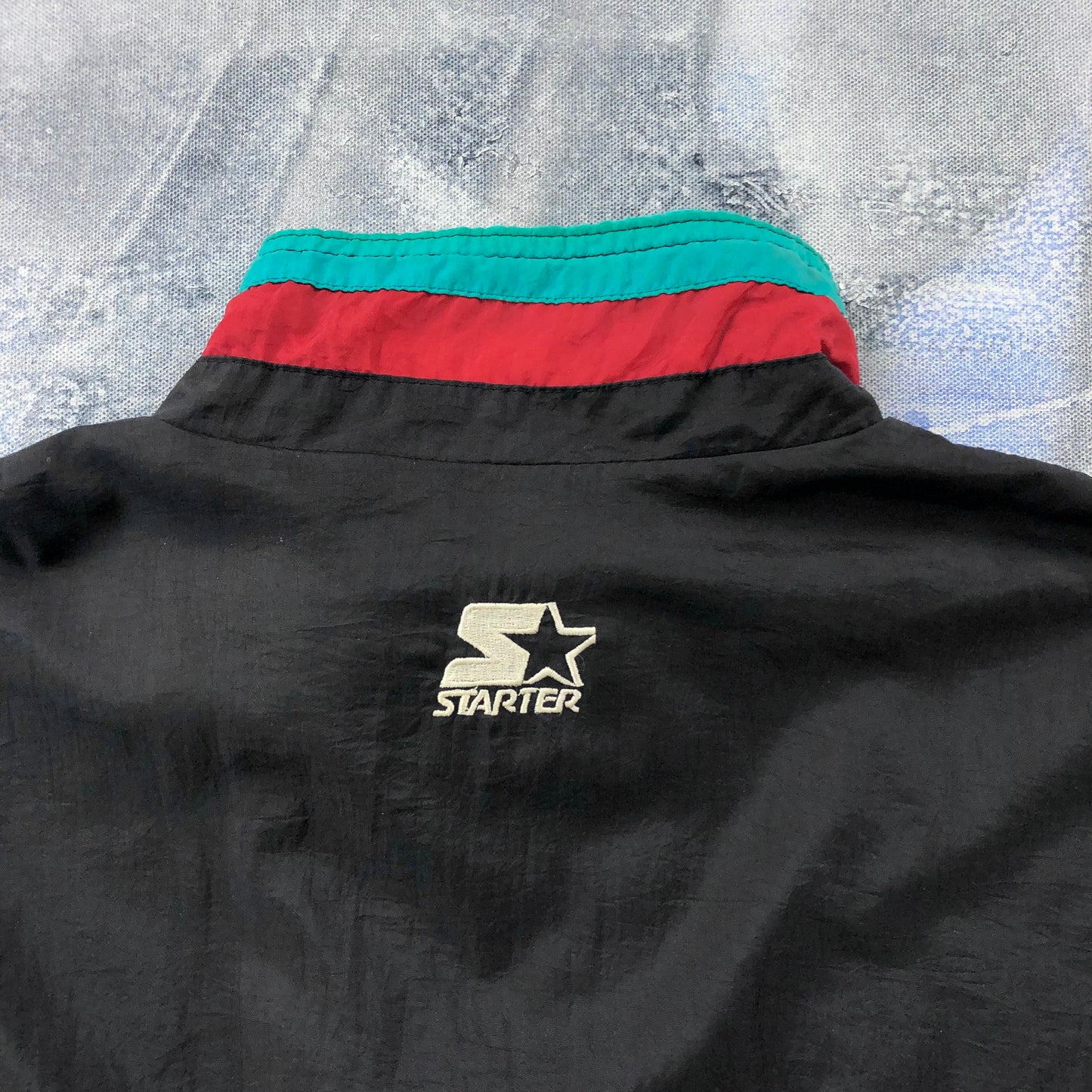 Vintage 90s Starter NBA Vancouver Grizzlies Windbreaker Zip Jacket M