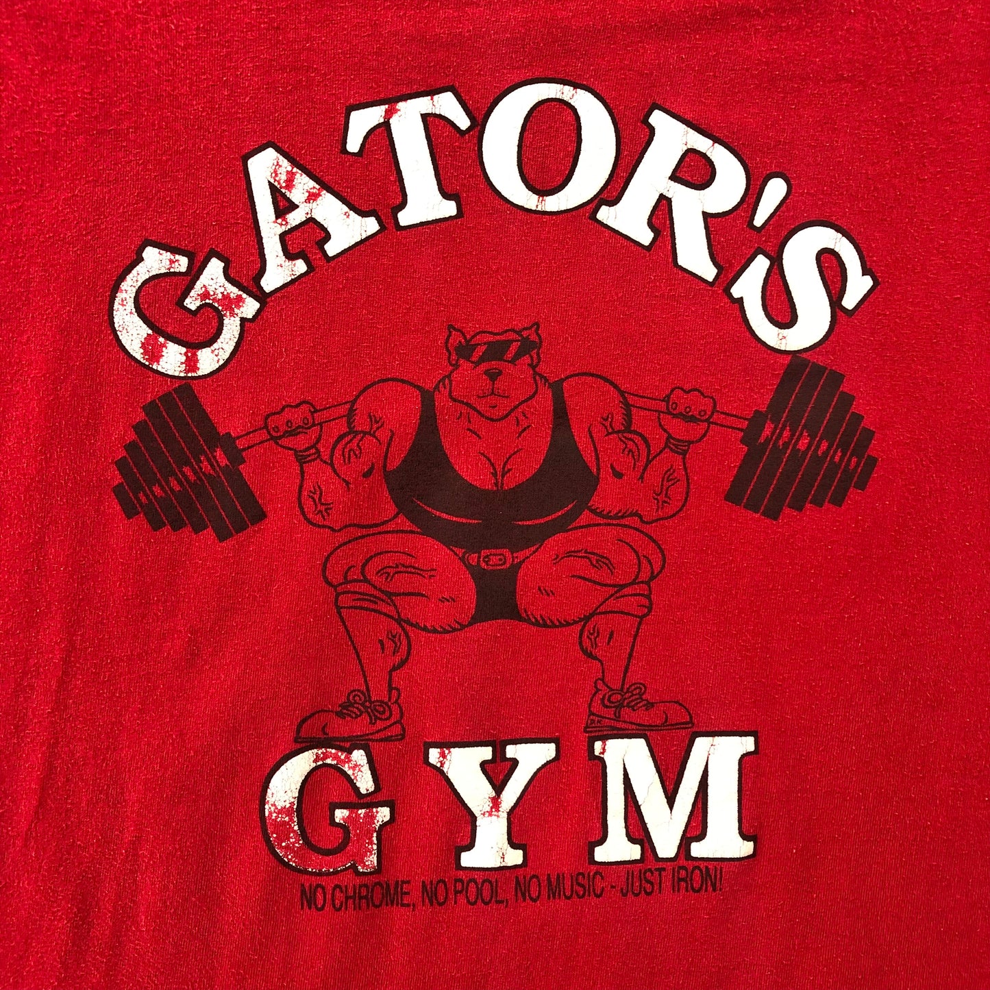 Vintage Gators Gym Body Building T Shirt L