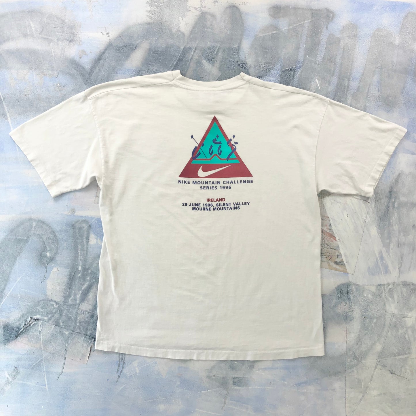 Vintage 90s Nike Mountain Challenge Series Ireland T Shirt XL