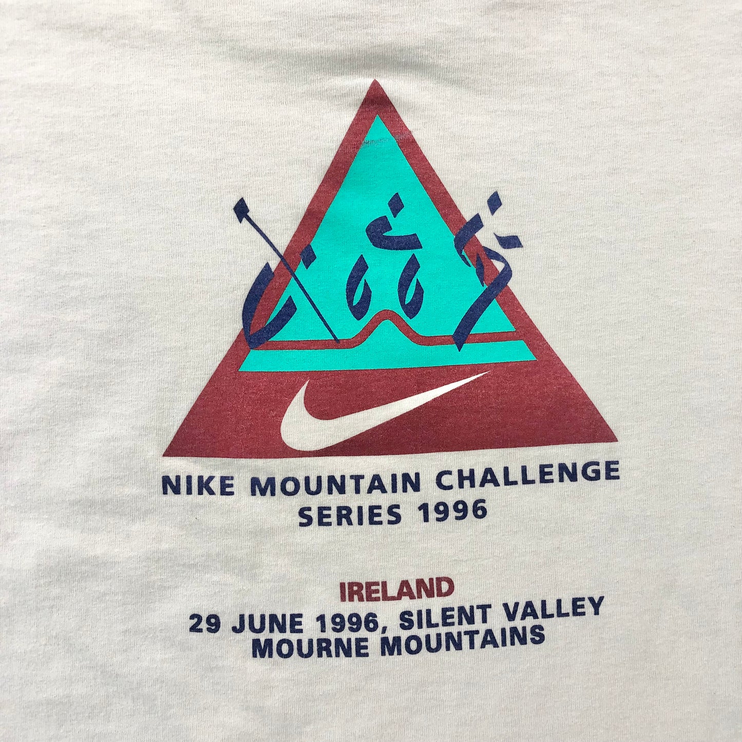 Vintage 90s Nike Mountain Challenge Series Ireland T Shirt XL