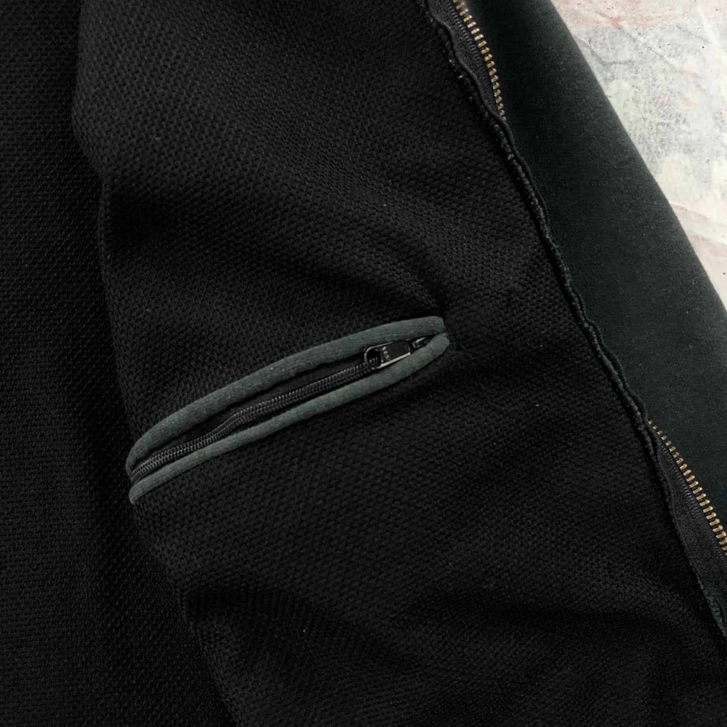 Vintage Carhartt Thermal Lined Zip Hoodie Sweatshirt M