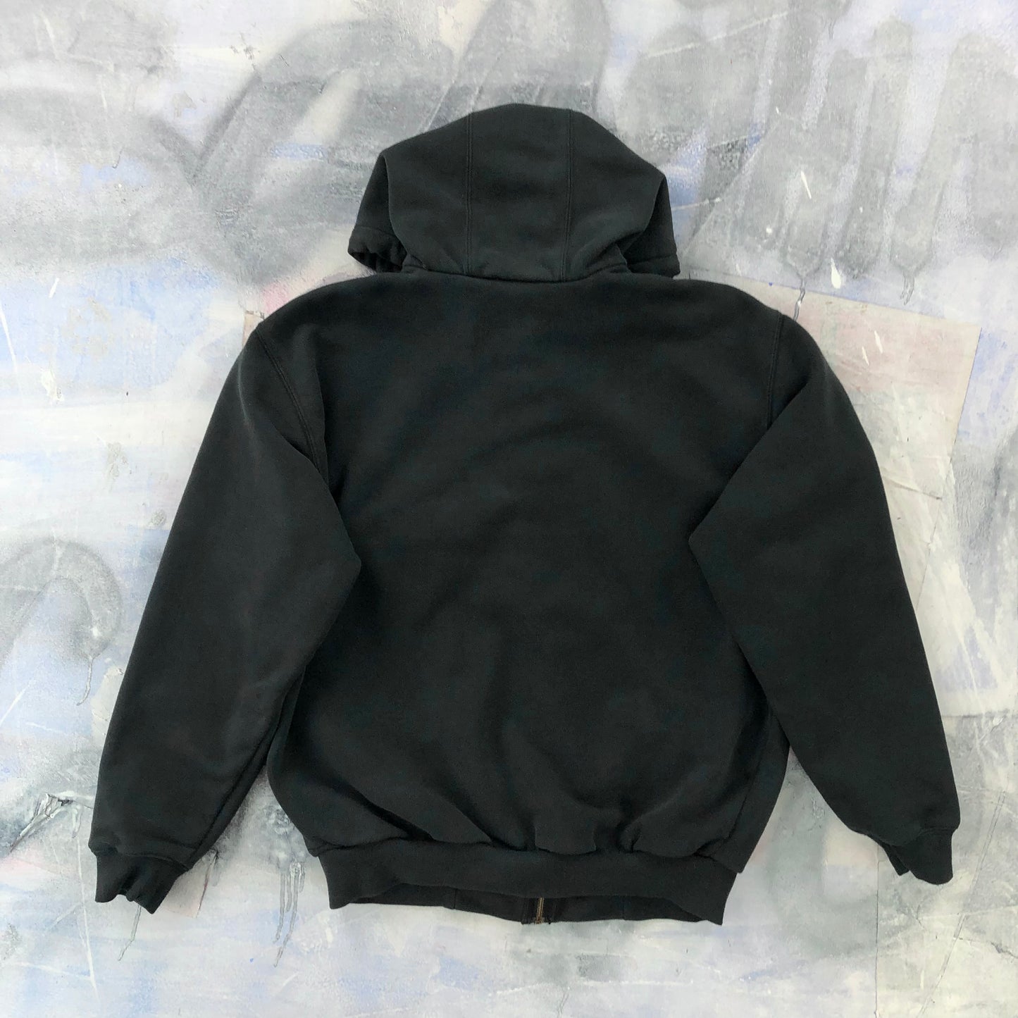 Vintage Carhartt Thermal Lined Zip Hoodie Sweatshirt M