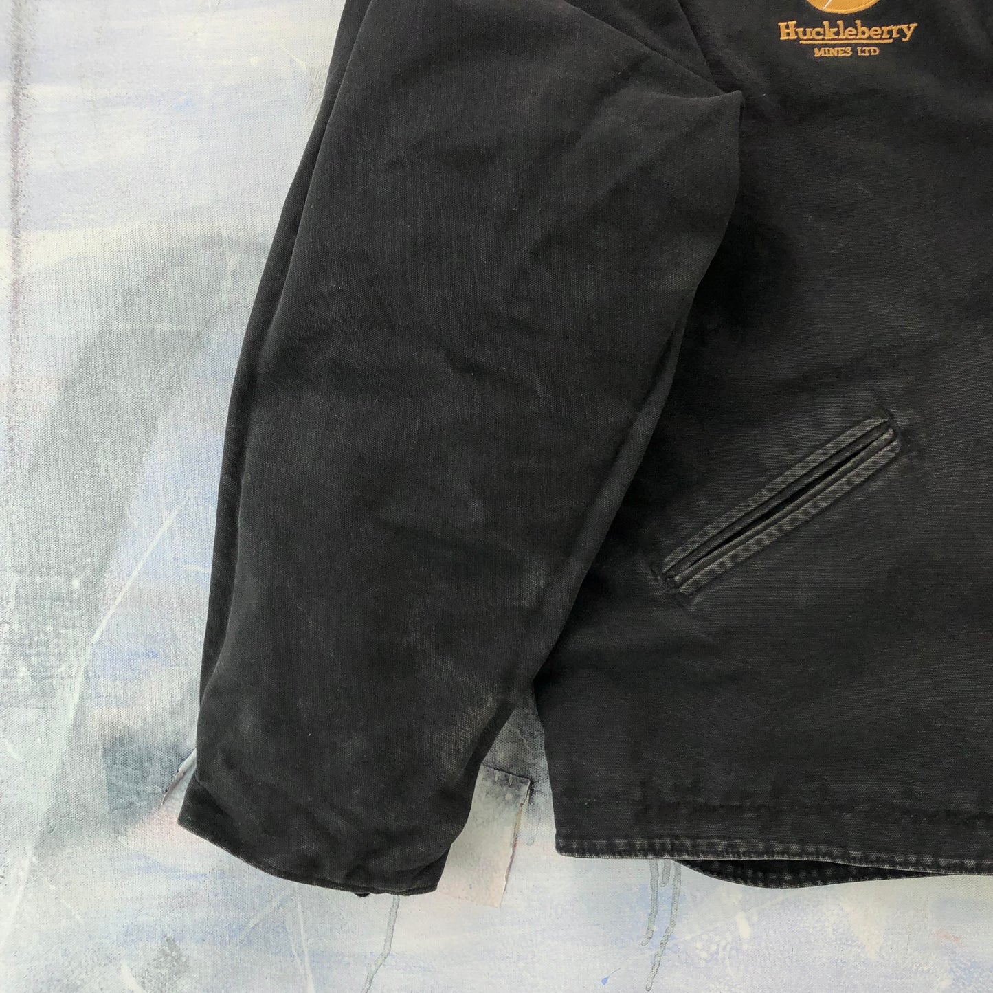 Vintage Cahartt J141 Sherpa Lined Hooded Zip Workwear Jacket XL