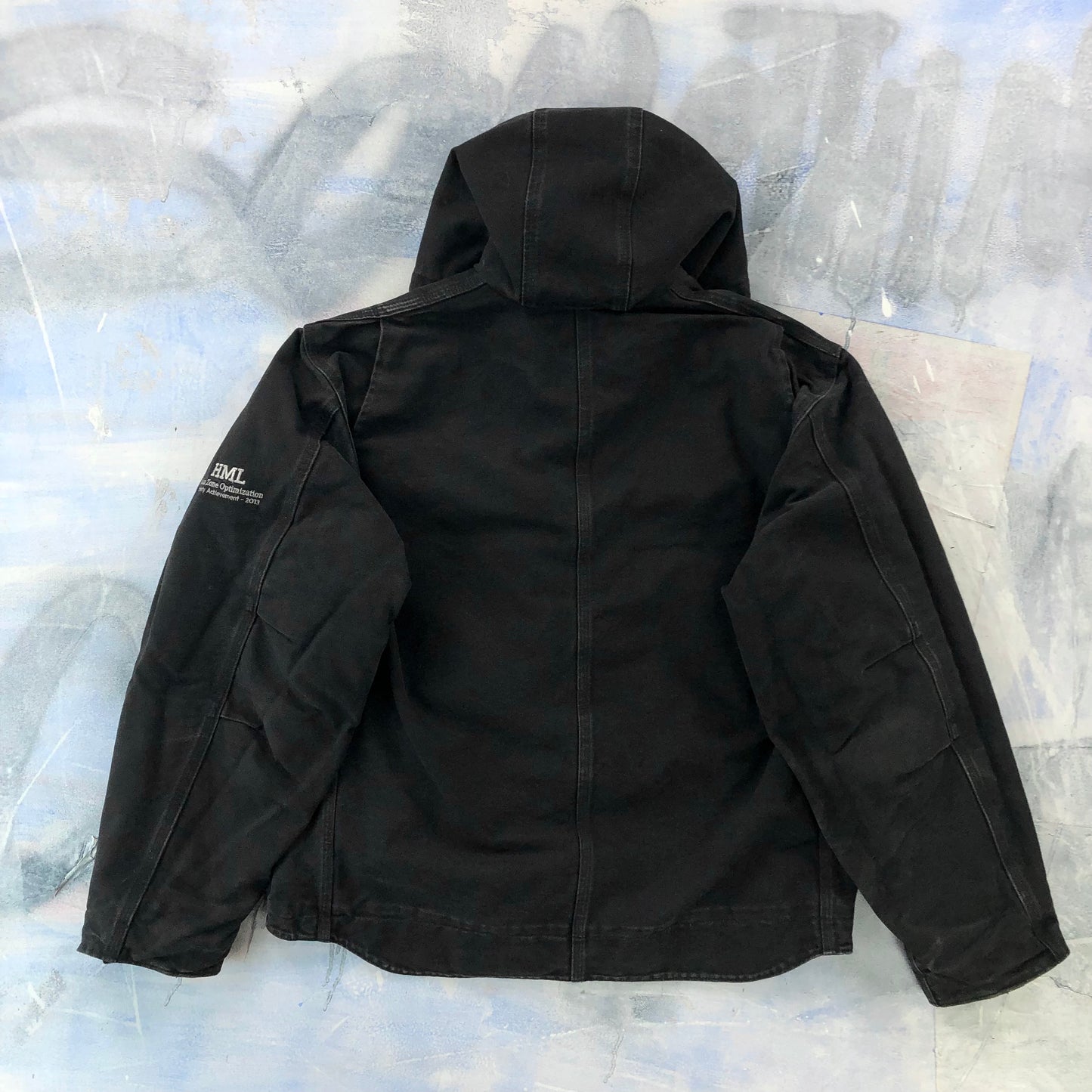 Vintage Cahartt J141 Sherpa Lined Hooded Zip Workwear Jacket XL