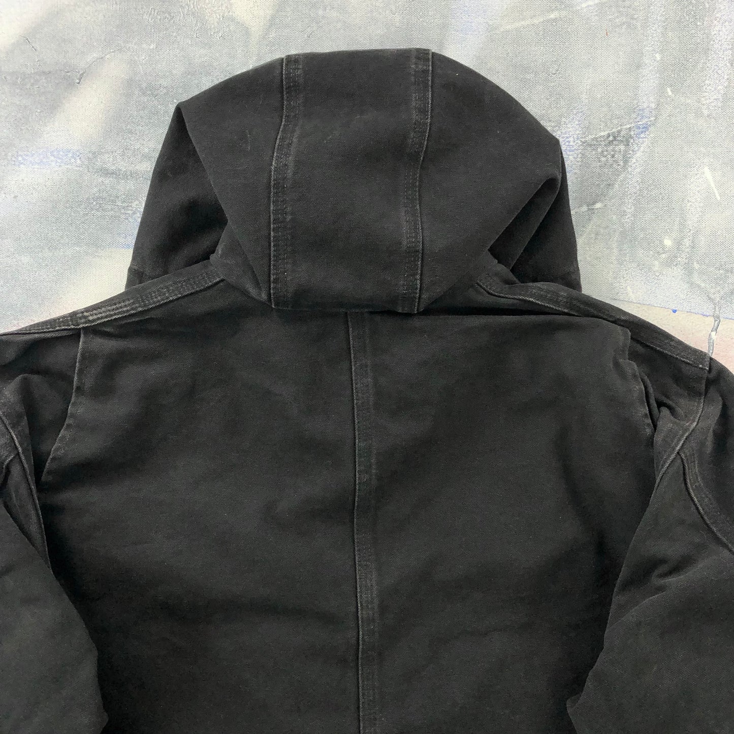 Vintage Cahartt J141 Sherpa Lined Hooded Zip Workwear Jacket XL