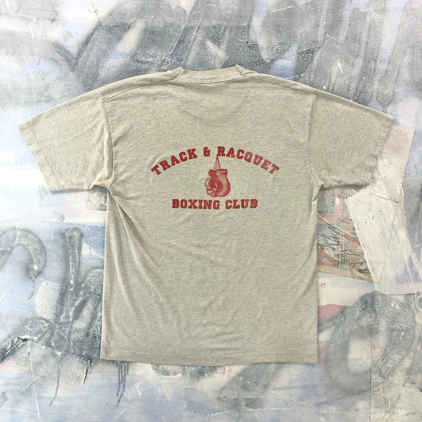 Vintage USA Track & Racquet Boxing Club T Shirt L
