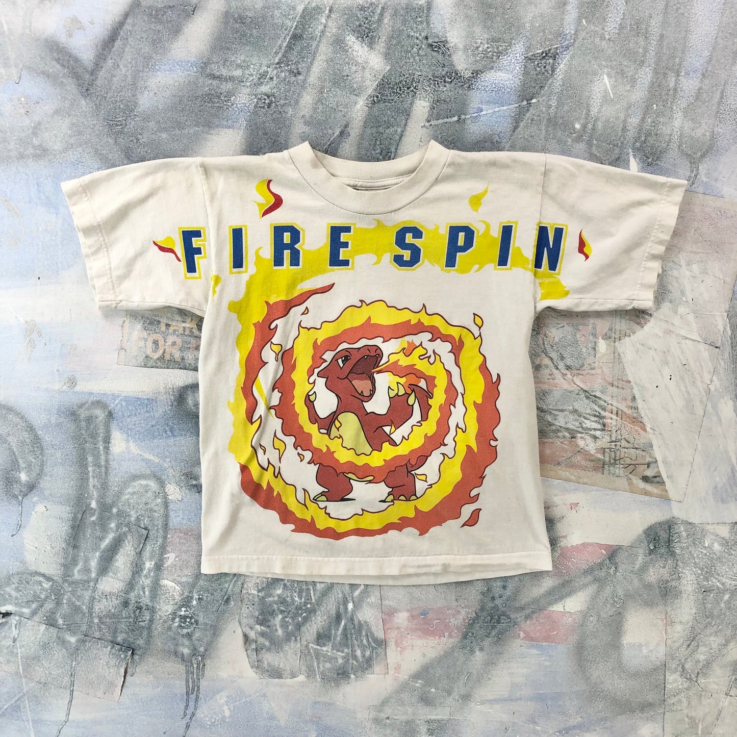 Vintage Nintendo Pokemon Fire Spin Charmeleon 05 T Shirt M
