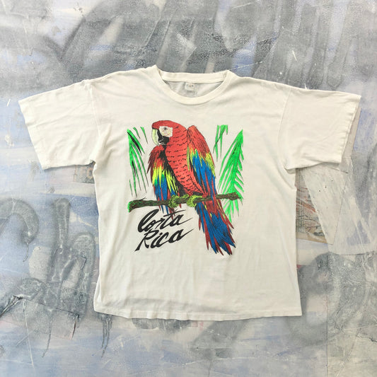 Vintage Costa Rica Macaw Parrot T Shirt L