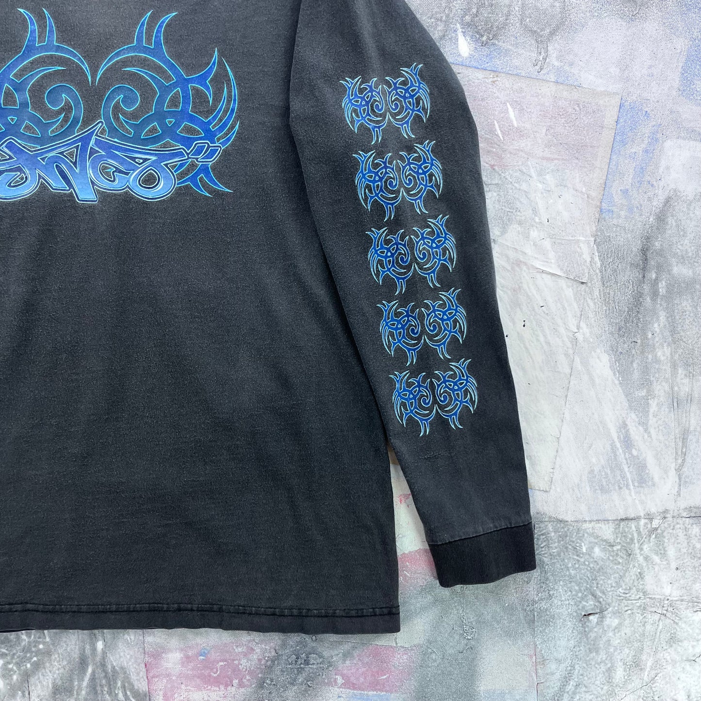 Vintage Y2K USA JNCO Jeans Tribal Long Sleeve T Shirt L