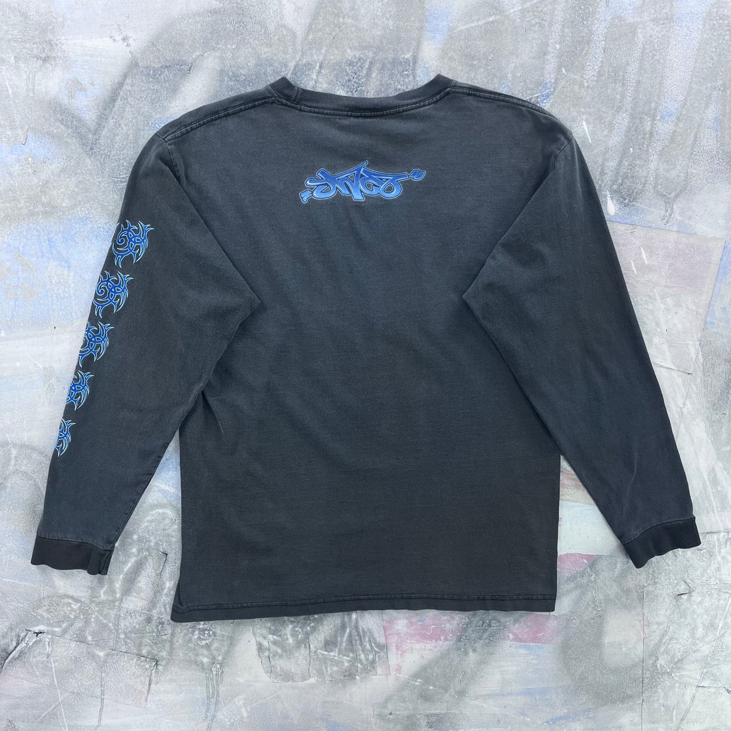 Vintage Y2K USA JNCO Jeans Tribal Long Sleeve T Shirt L