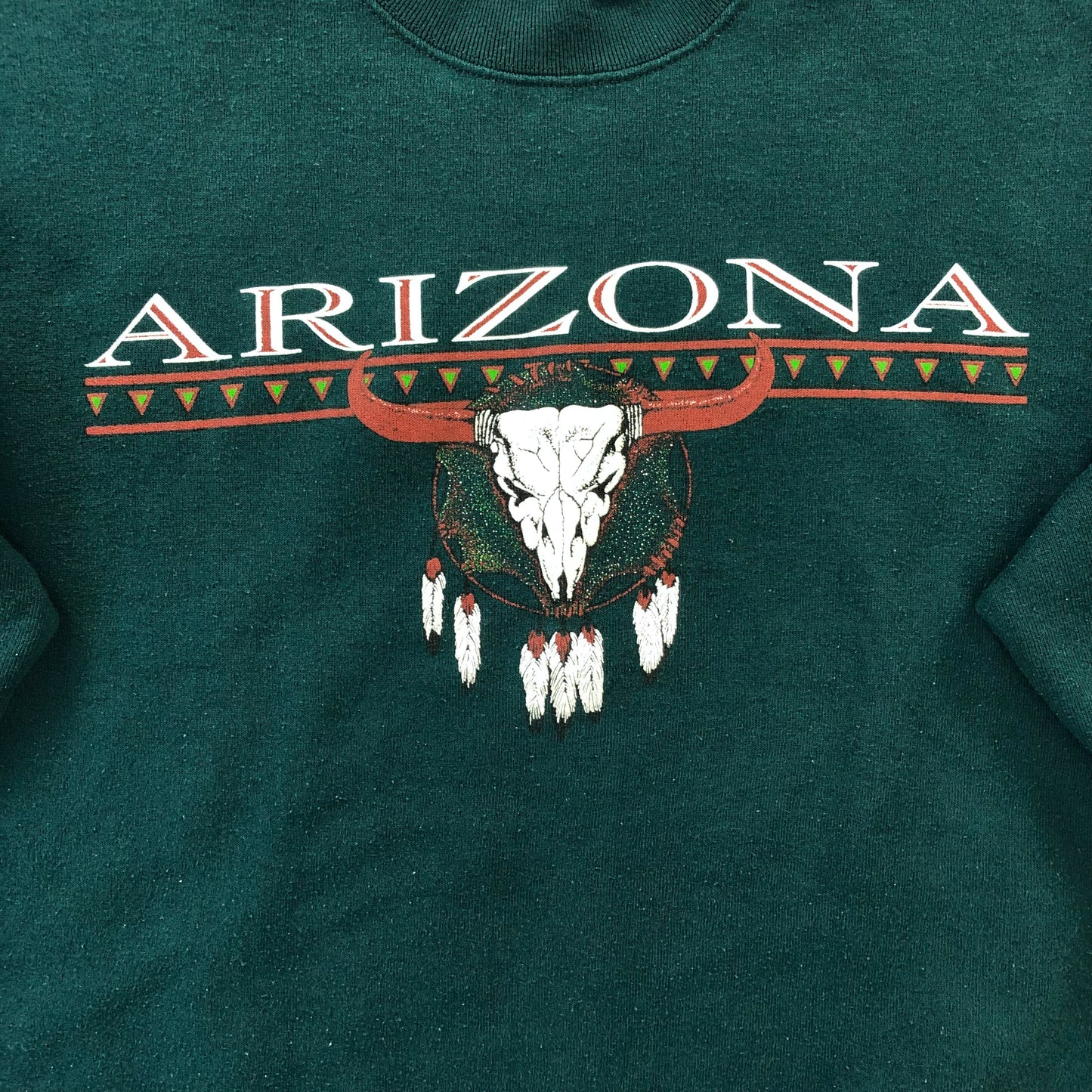 Vintage USA 90s Arizona Longhorn Dreamcatcher Crewneck Sweatshirt XL