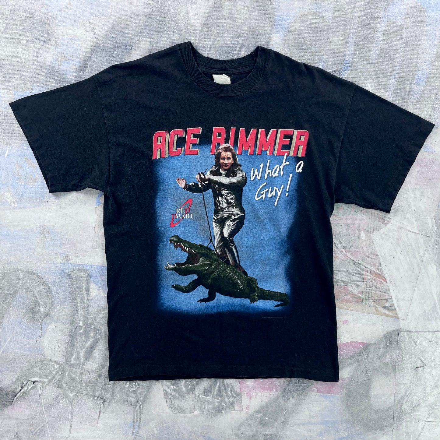 Vintage Ace Rimmer Red Dwarf Single Stitch T Shirt L