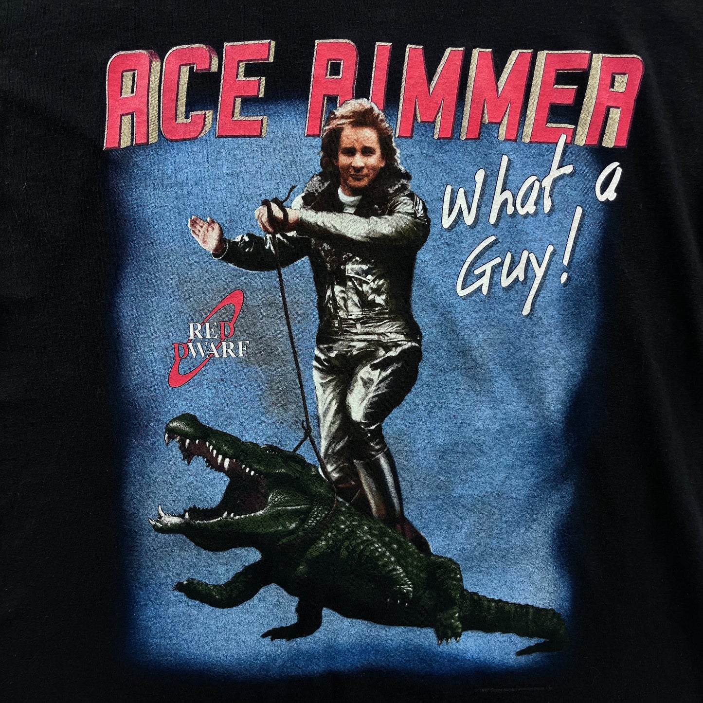 Vintage Ace Rimmer Red Dwarf Single Stitch T Shirt L