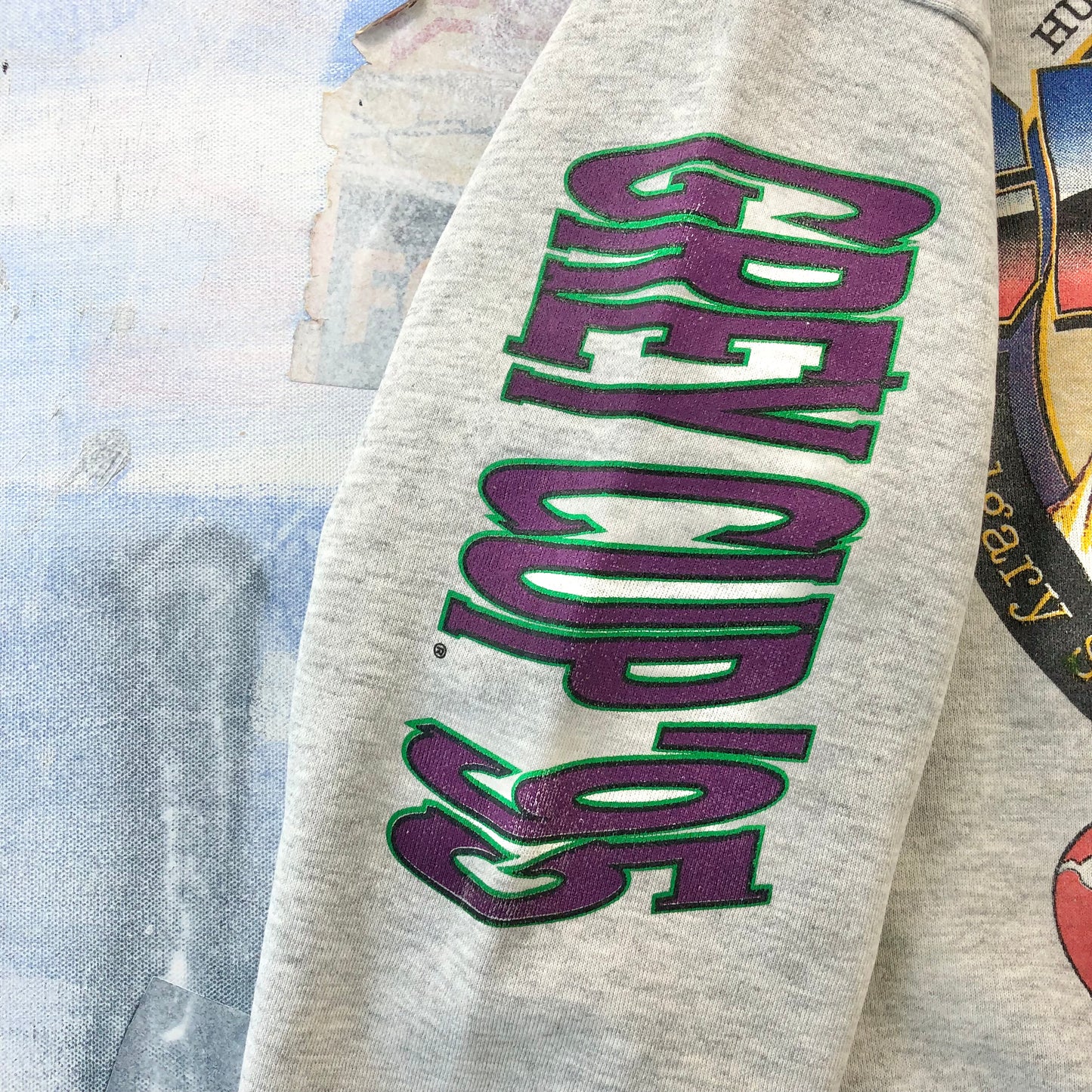 Vintage USA 1995 CFL Grey Cup Calgary Stampeders Vs Baltimore Stallions Crewneck Sweatshirt XL