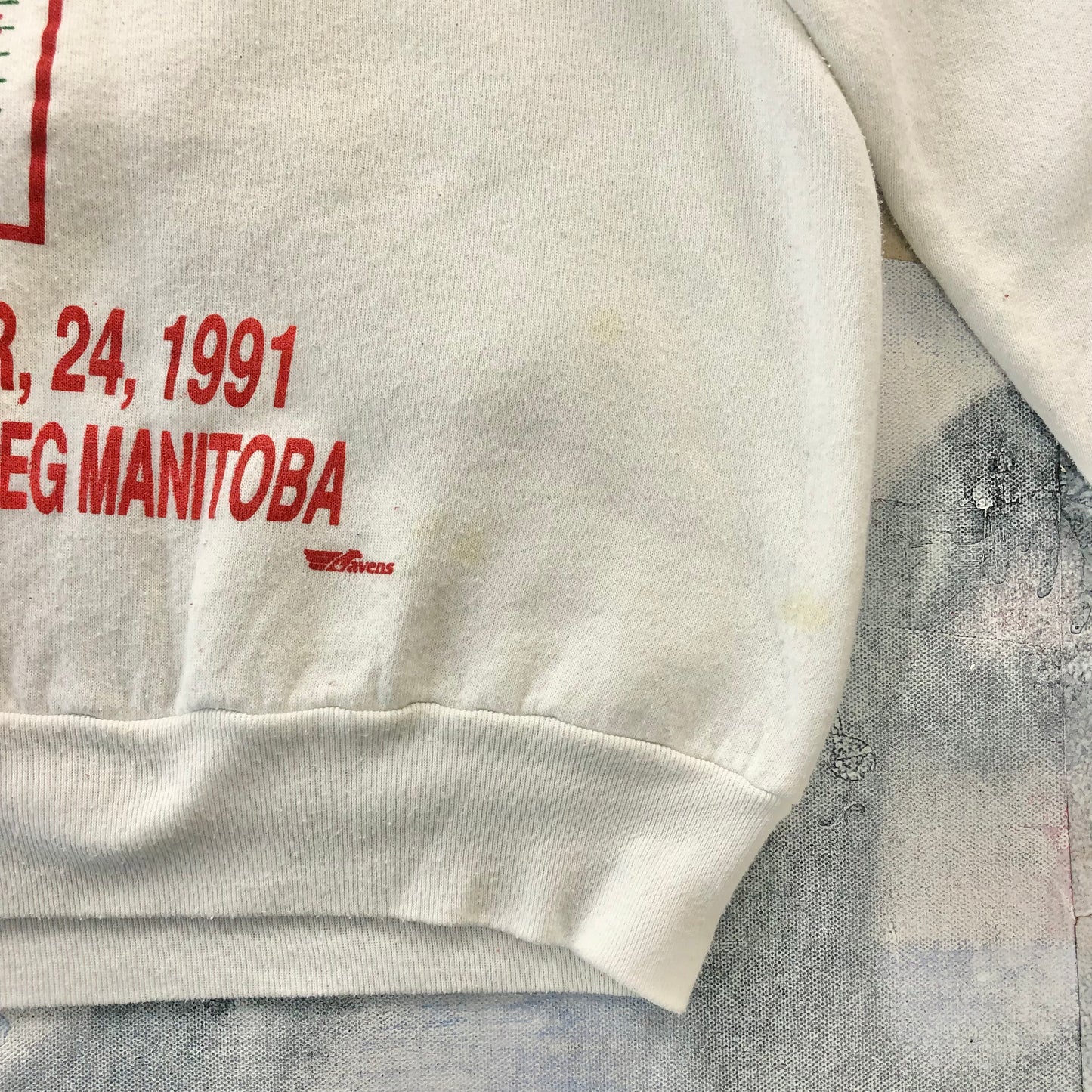 Vintage 1991 Grey Cup CFL Calgary Stampeders Vs Toronto Argonauts Crewneck Sweatshirt XL