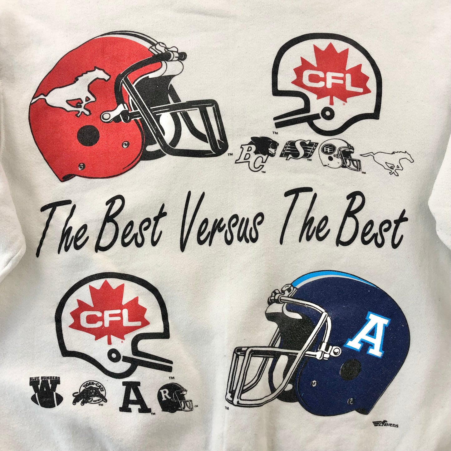 Vintage 1991 Grey Cup CFL Calgary Stampeders Vs Toronto Argonauts Crewneck Sweatshirt XL