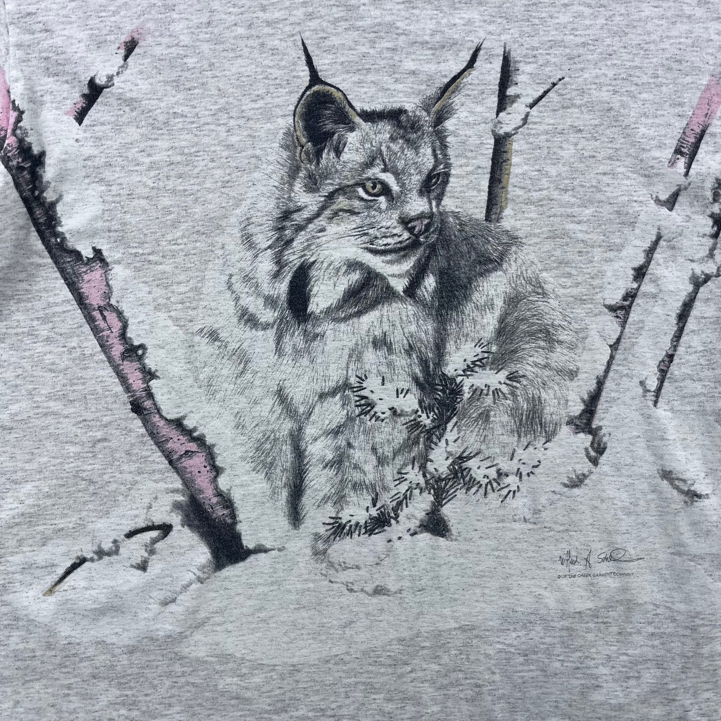 Vintage Linx Artwork Nature T Shirt XL