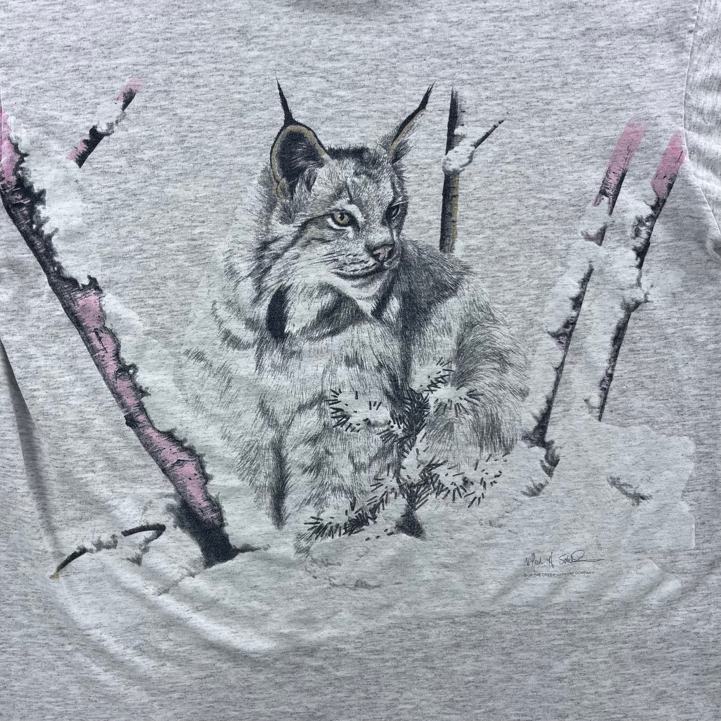 Vintage Linx Artwork Nature T Shirt XL