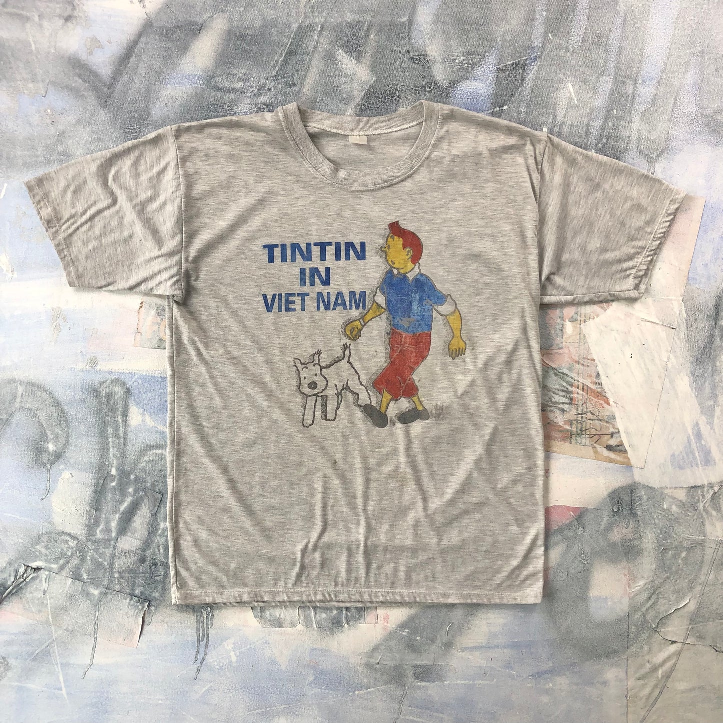 Vintage 90s Tin Tin In Vietnam T Shirt L