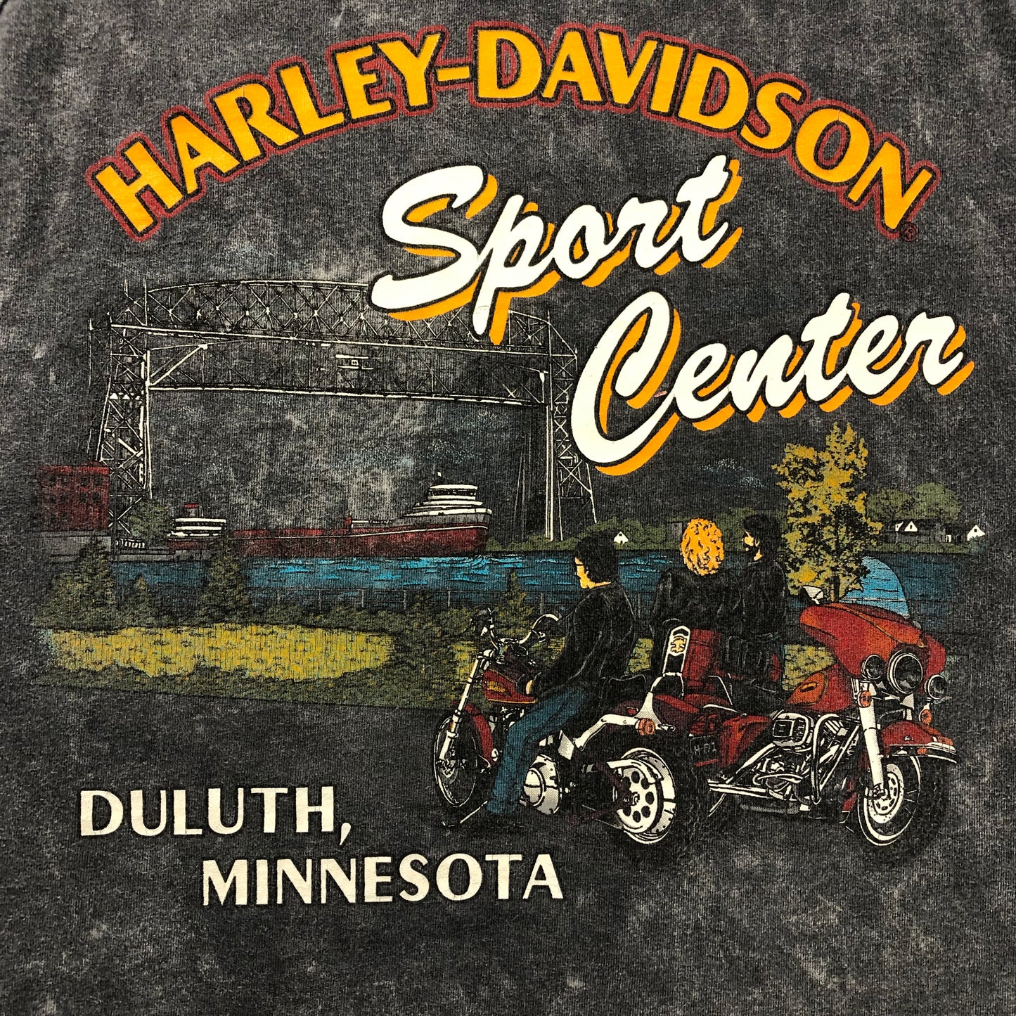 Vintage USA 90s Harley Davidson Motorcycles Duluth Minnesota Single Stitch Tank Top XL