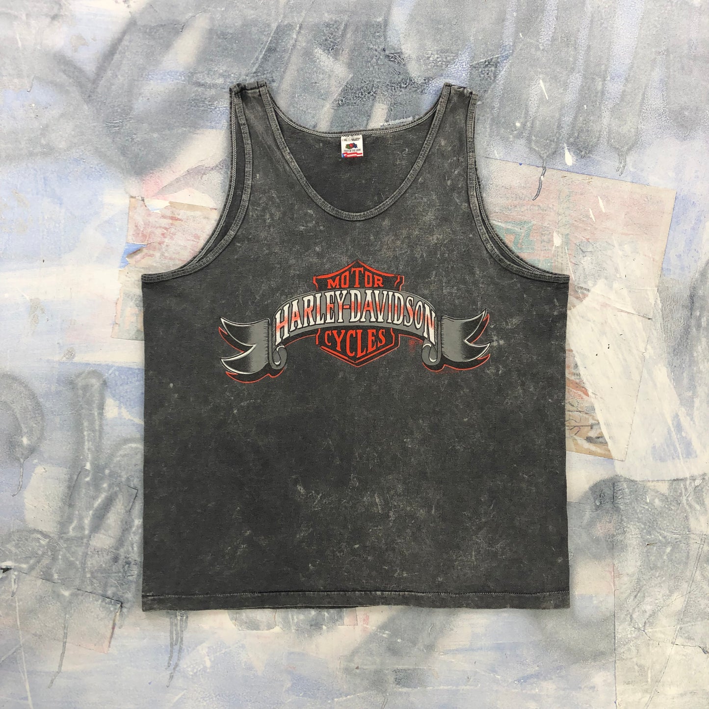 Vintage USA 90s Harley Davidson Motorcycles Duluth Minnesota Single Stitch Tank Top XL