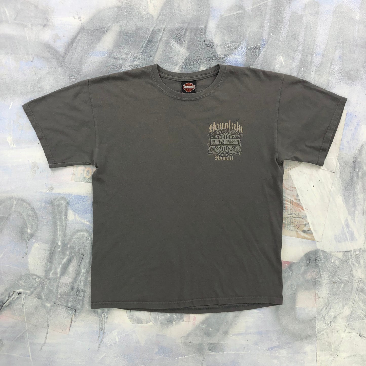 Vintage USA Harley Davidson Motorcycles Honolulu Hawaii T Shirt L