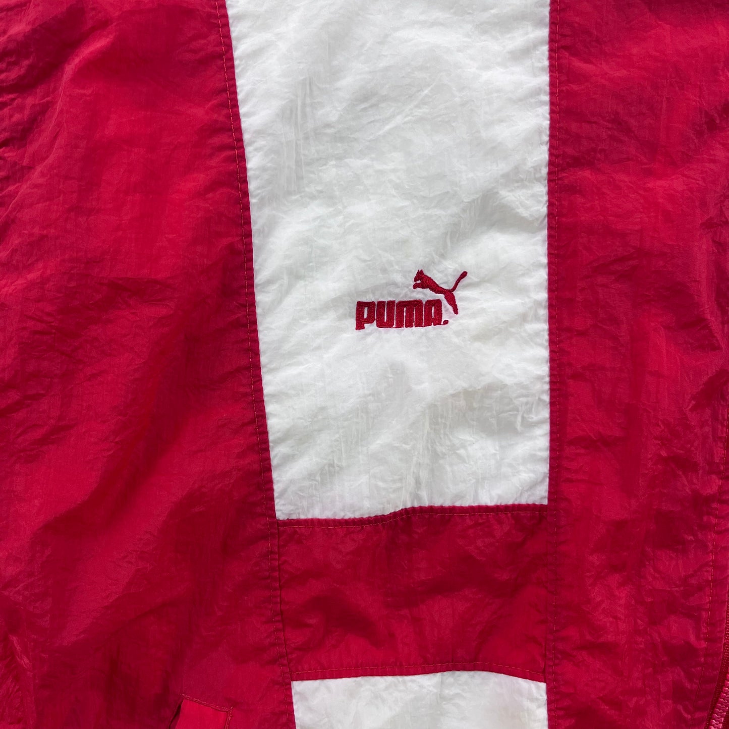 Vintage 90s Puma Team Canada Lined Windbreaker Zip Jacket M