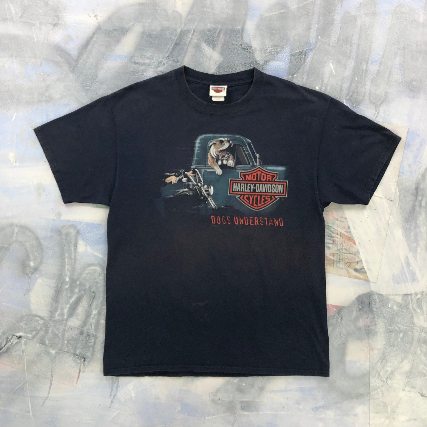 Harley Davidson Motorcycles Dogs Understand Dothan Alabama T Shirt L