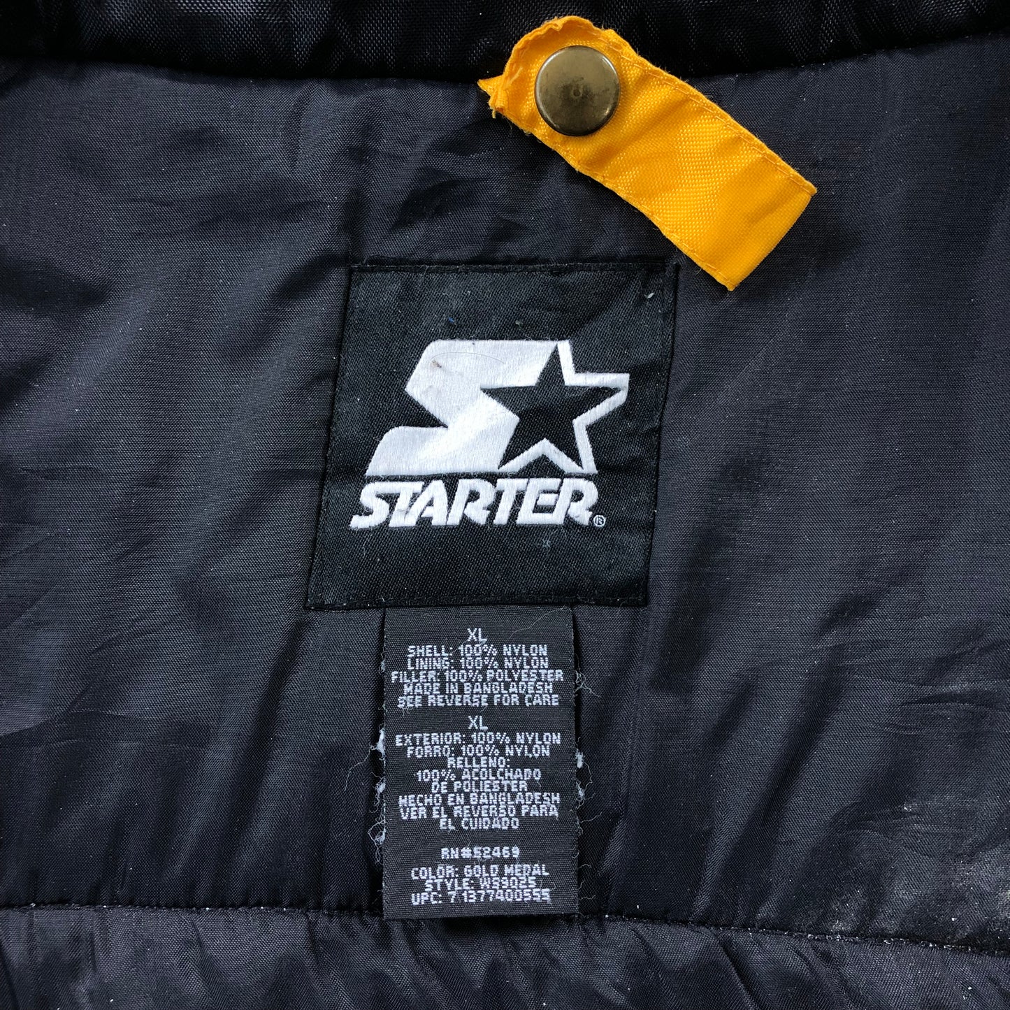 Vintage Starter Puffer Utility Zip Jacket XL