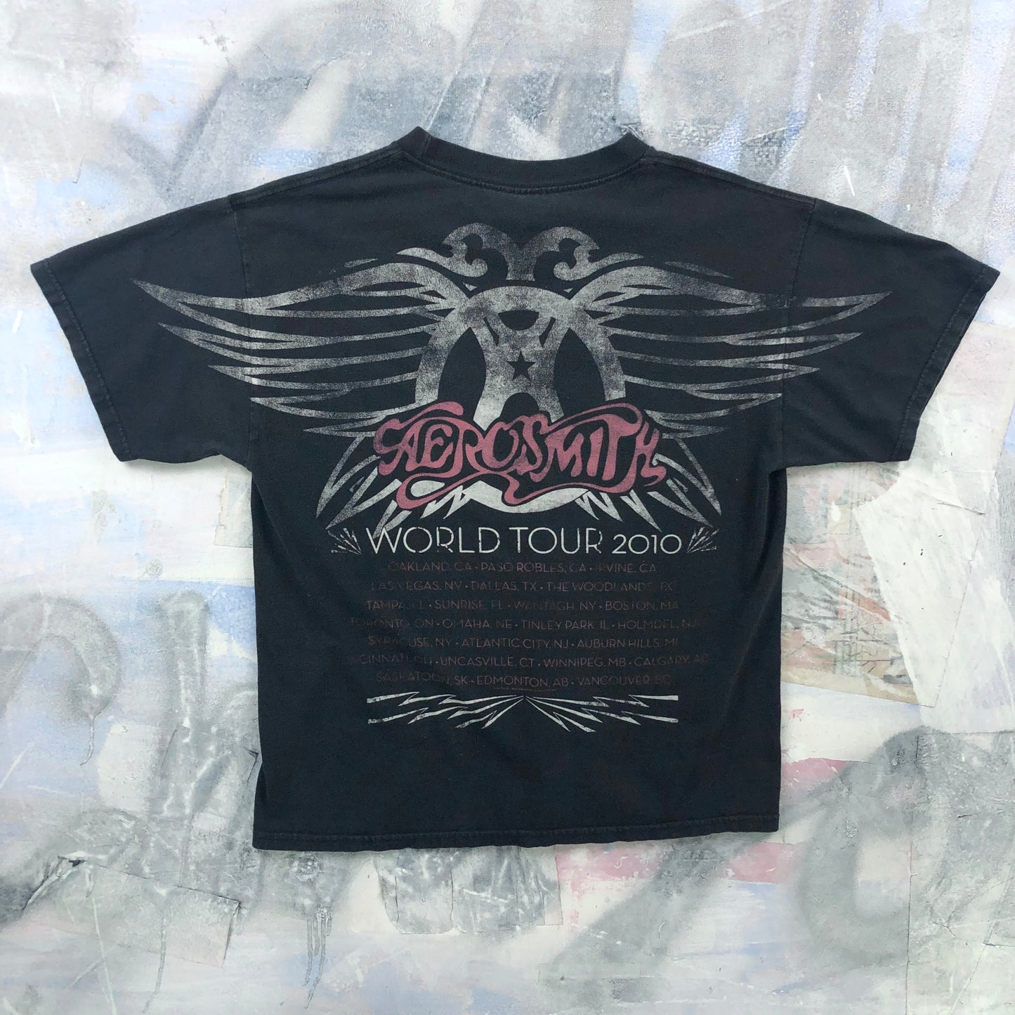 Vintage Aerosmith 2010 World Tour T Shirt L