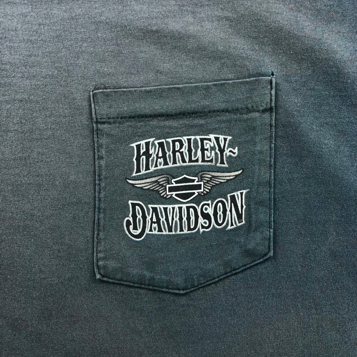 Vintage USA Harley Davidson Motorcycles Los Cabos Cabo San Lucas Chest Pocket T Shirt XL