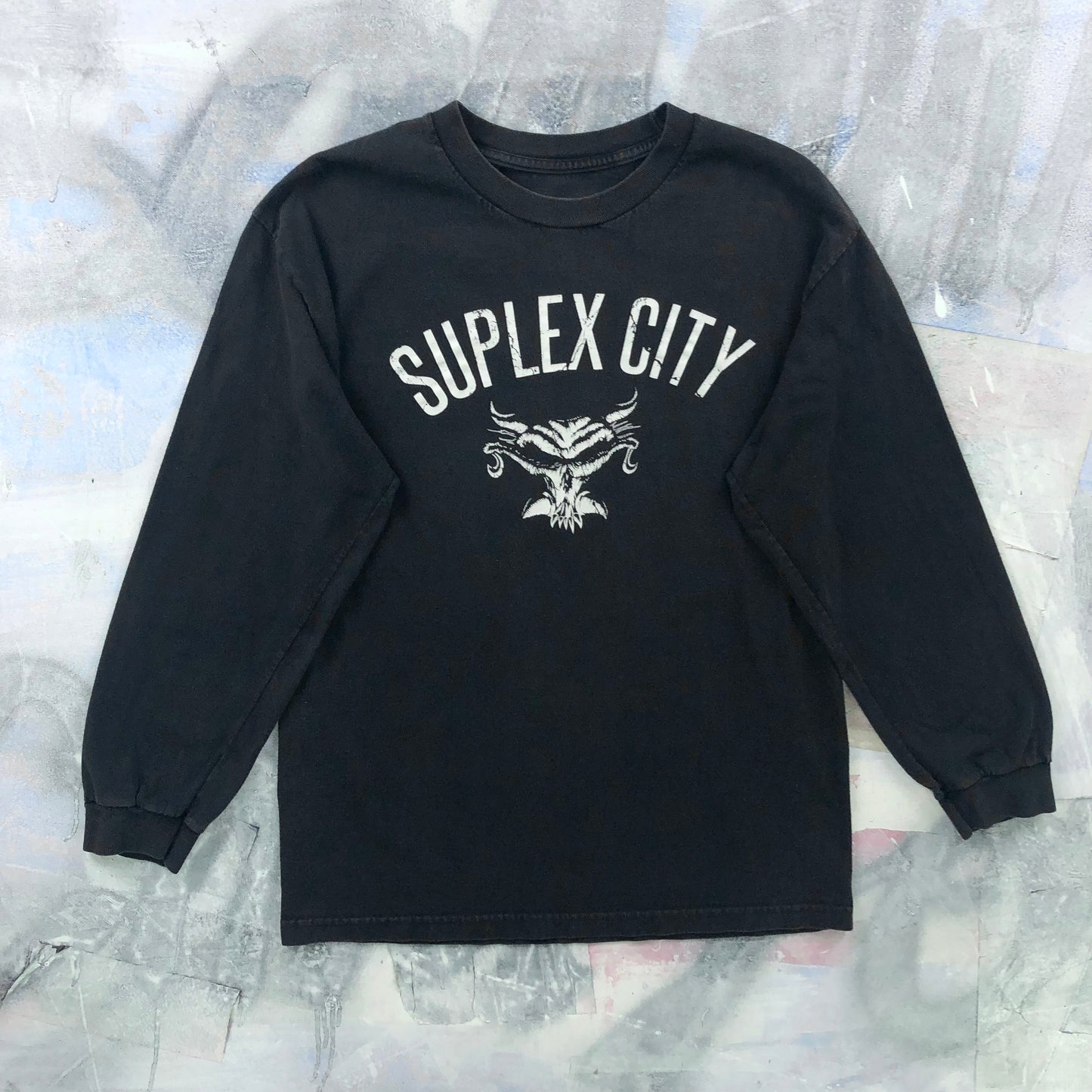 Vintage WWE Supplex City The Beast Brock Lesner Long Sleeve T Shirt L