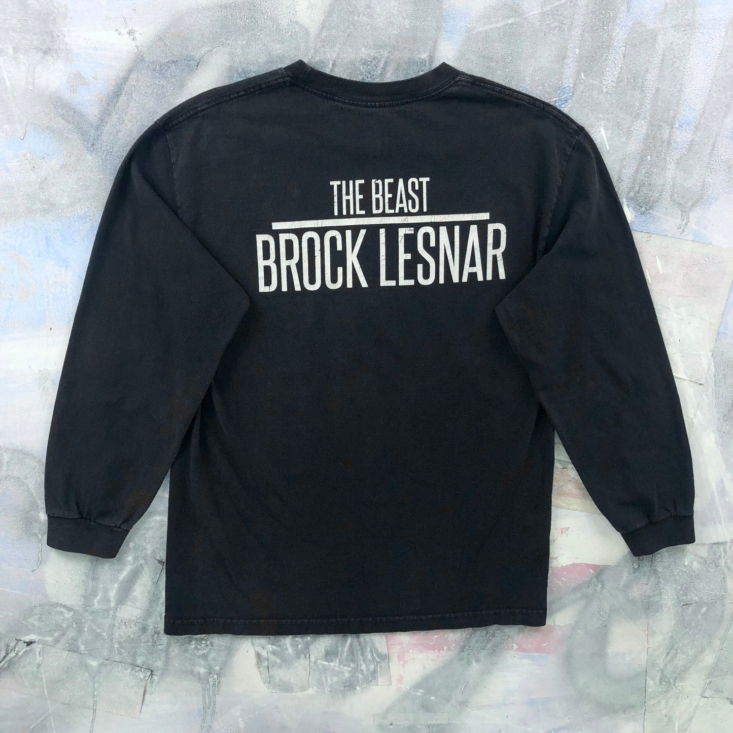 Vintage WWE Supplex City The Beast Brock Lesner Long Sleeve T Shirt L