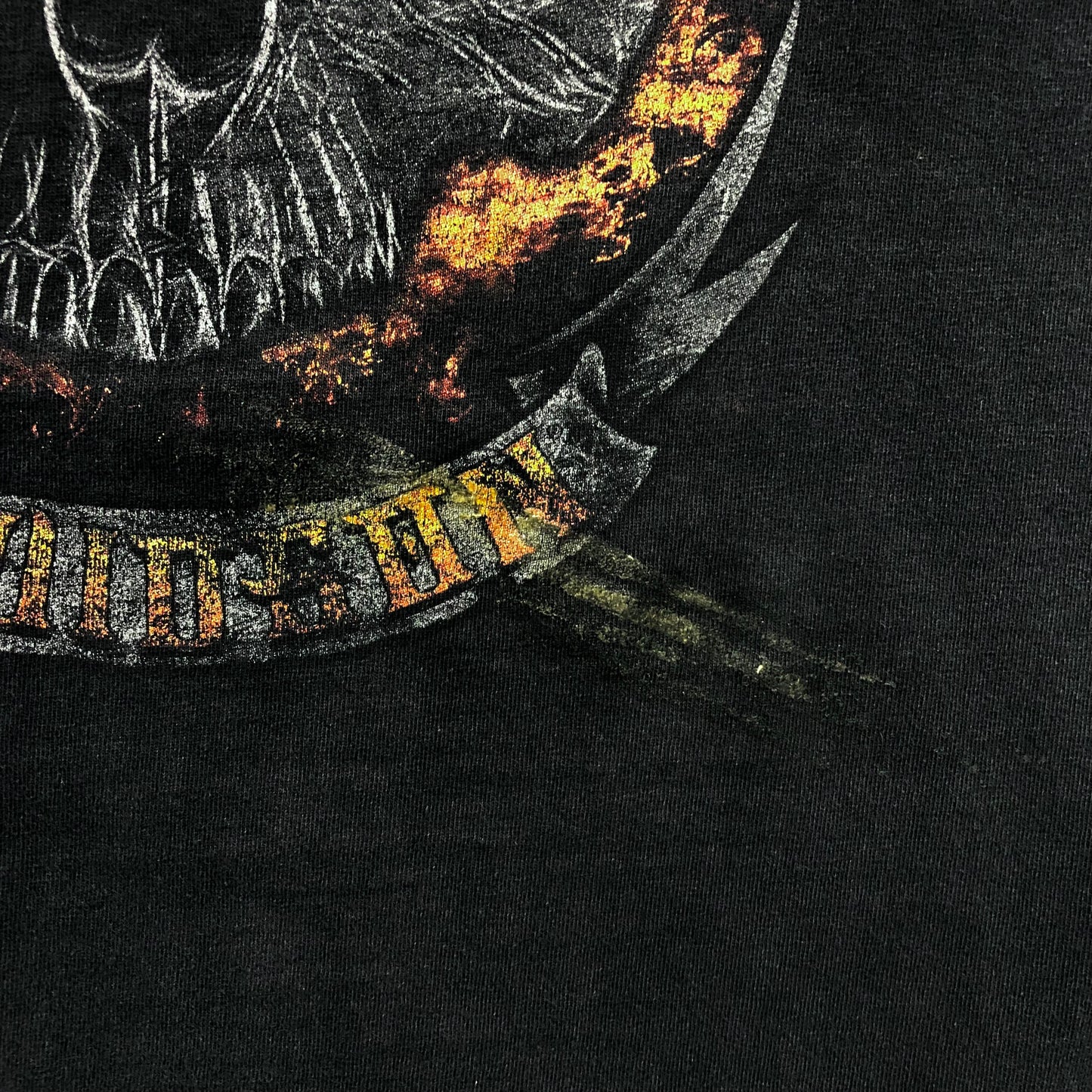 Harley Davidson Motorcycles Skull Flames Cozumel Mexico T Shirt L