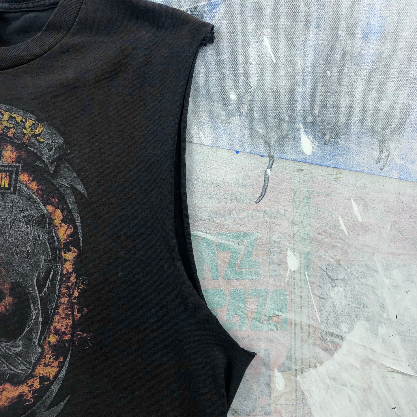 Harley Davidson Motorcycles Skull Flames Cozumel Mexico T Shirt L