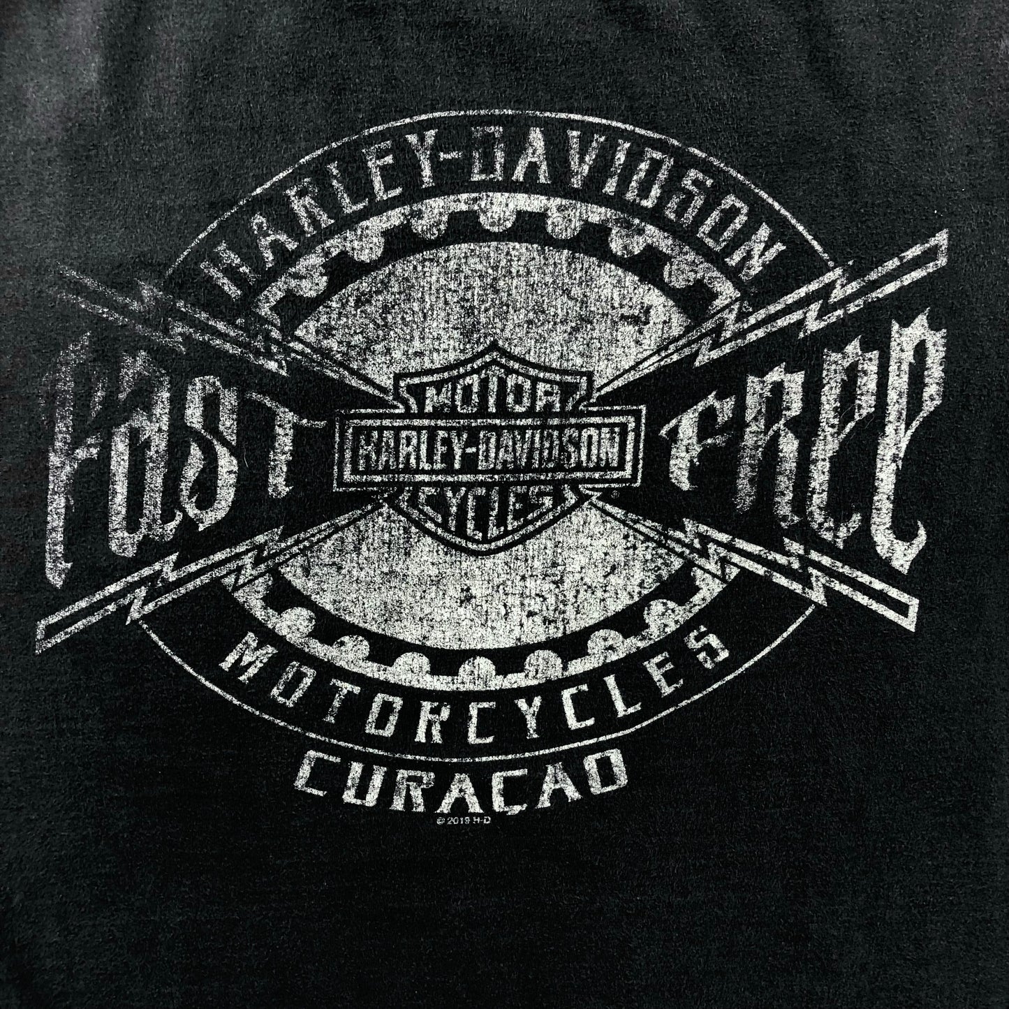 Harley Davidson Motorcycles Fast Free Curacao T Shirt