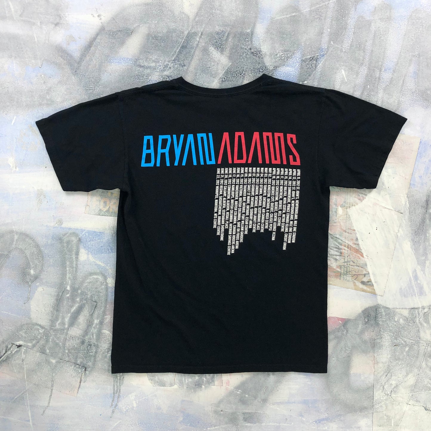 Vintage 2012 Bryan Adams Canada Tour T Shirt M