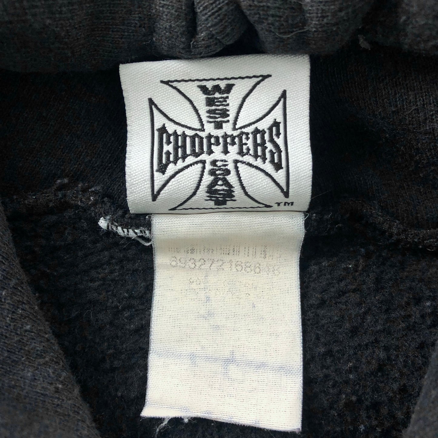 Vintage West Coast Choppers Long Beach California Choppers For Life Hoodie Sweatshirt L