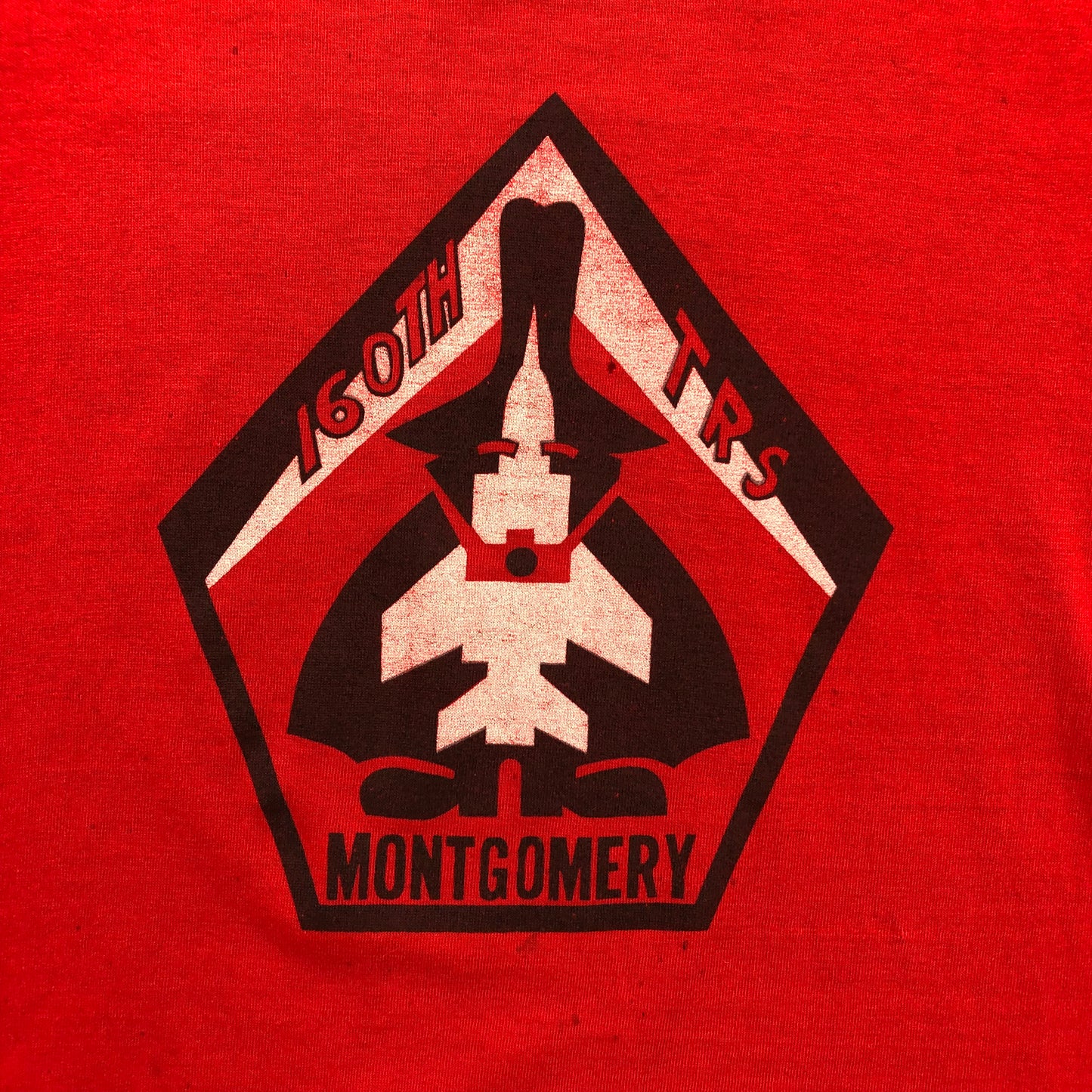 Vintage USA 70s Montgomery 160th Tactical Recon Squadron Americas National Guard Single Stitch T Shirt L