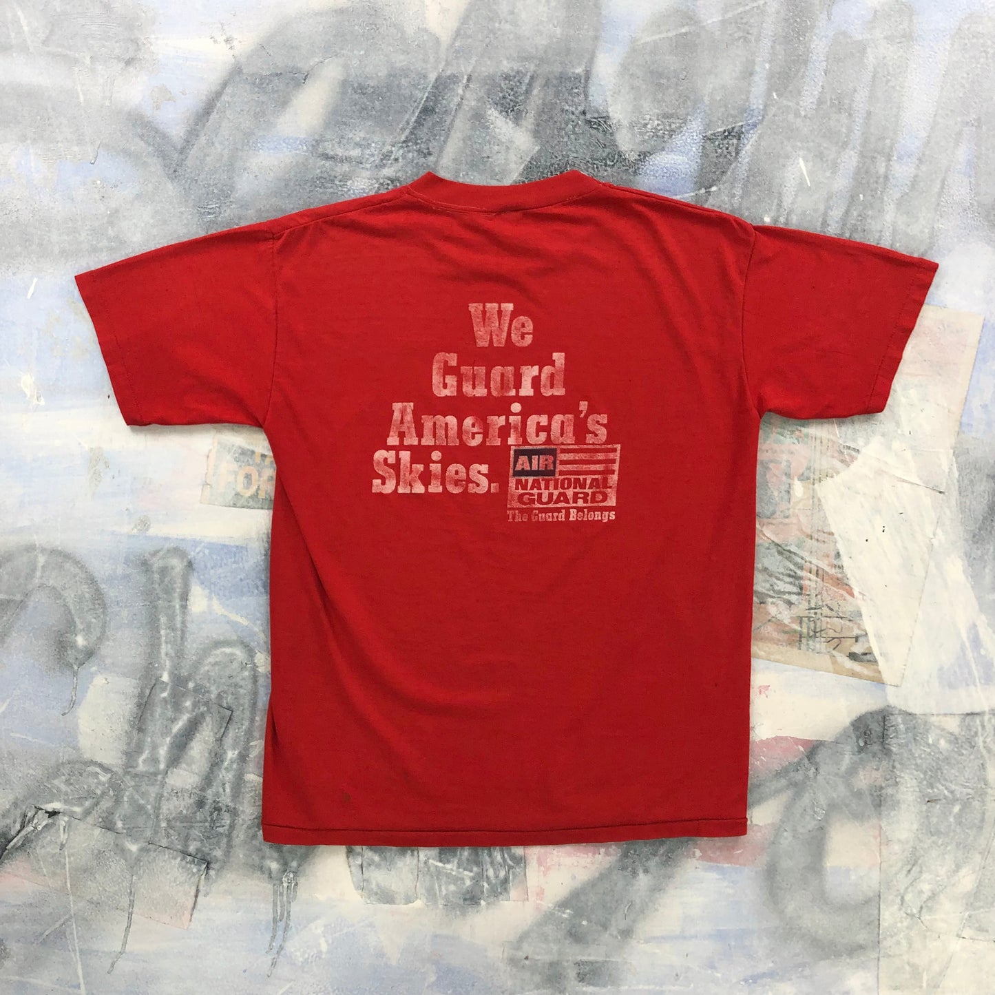 Vintage USA 70s Montgomery 160th Tactical Recon Squadron Americas National Guard Single Stitch T Shirt L