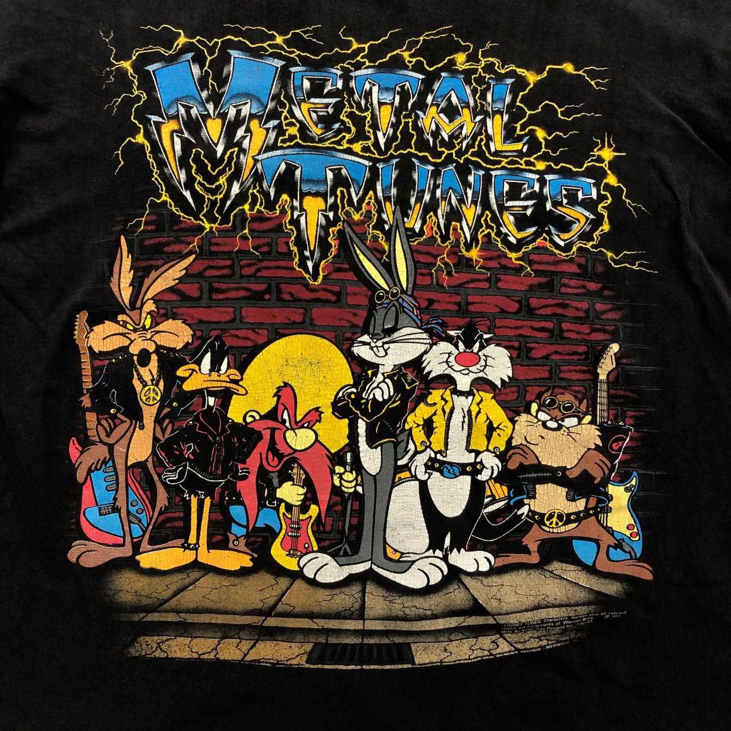 Vintage 90s Metal Tunes Looney Tunes T Shirt XL