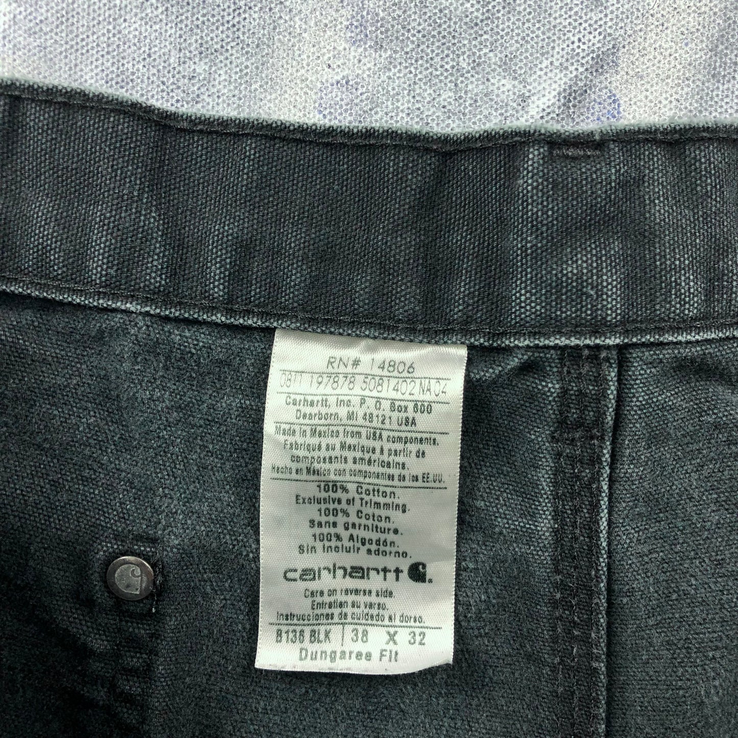 Vintage Carhartt Double Knee Carpenter Workwear Jean W38